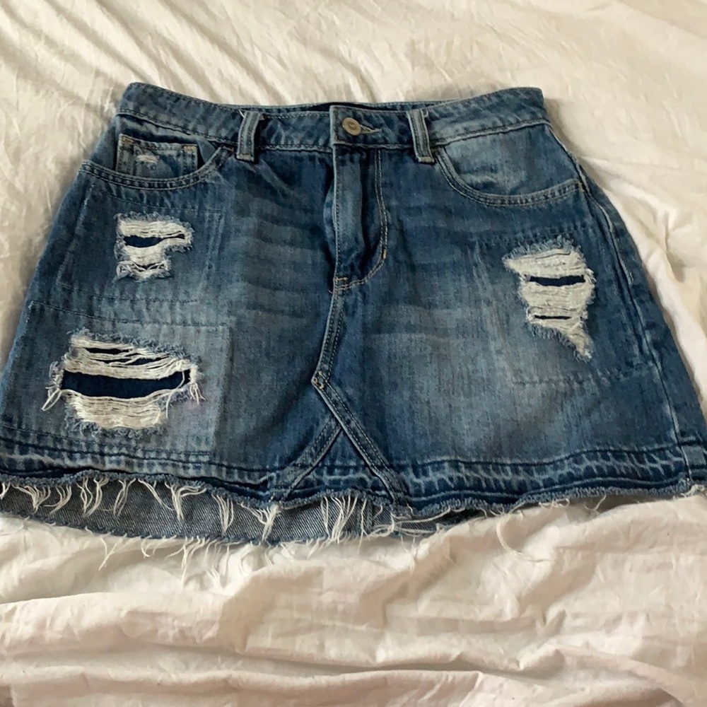 hollister denim shirt